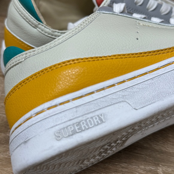 Vegan Basket Lux Low Trainers Superdry Multicolor Sneakers Size 7 - Picture 5 of 10